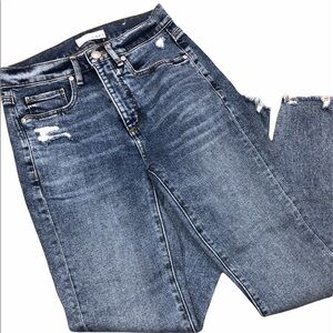 LOFT high waist skinny ankle jeans size 0/25